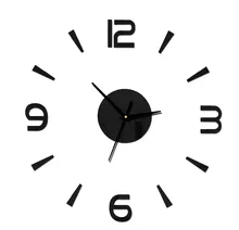 

new digital 3d wall clock mirror wall sticker clock for living room mirrror diy wall clocks for bedroom fashion home decoration