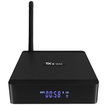 

Tx5 Max 4Gb Ddr4 Ram 32Gb Rom Smart Tv Box Android 8.1 Amlogic S905X2 4K Media Player Quad Core 1000M 2.4G&5G Dual Wifi(Eu Plu