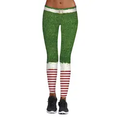 Бесплатная доставка Для женщин в полоску Леггинсы для женщин тренировки эластичные штаны зеленый, печатных Леггинсы для женщин 3sz60081