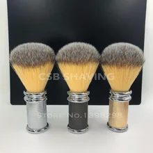 Металлическая бритвенная щетка CSB, узел 20 мм, синтетические волосы, для мужчин, для бритья, для влажного парикмахерского магазина, инструмент для парикмахерской