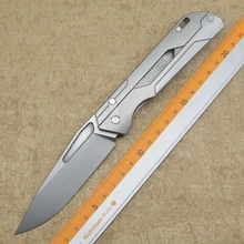 NEW SUECX Flipper folding knife M390 blade Titanium handle outdoor Tactical hunting camping survival pocket EDC tools