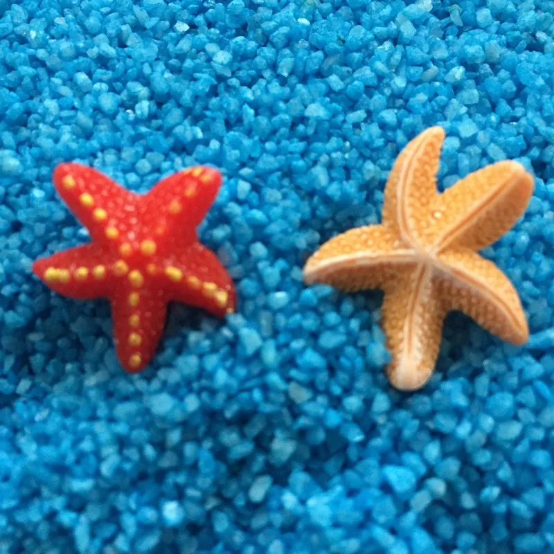 3 Pcs/Set starfish decoration Mediterranean style resin Garden Ornament Miniature DIY miniature garden decorations | Дом и сад