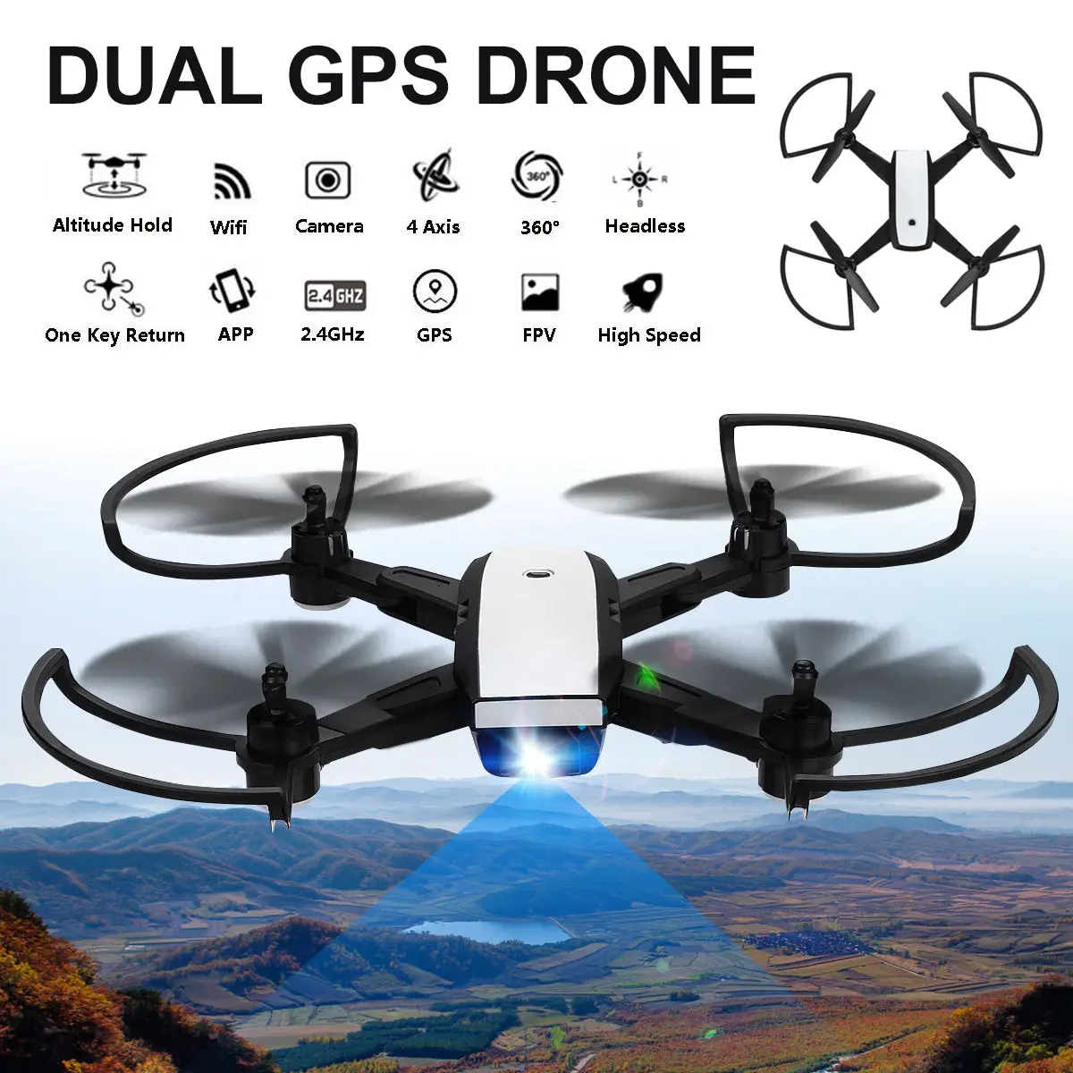 

Mini Toy Drones Camera Drones 720P HD Transmission Camera APP Remote Control FPV RC Quadcopter Drones RC Helicopters