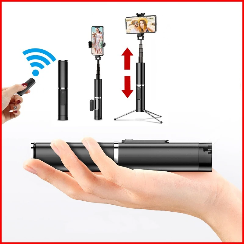 

New Wireless Bluetooth Selfie Stick Mobile Phone Holder MiniSelfie Tripod with Remote Control For iPhoneX 87plus Portable Holder