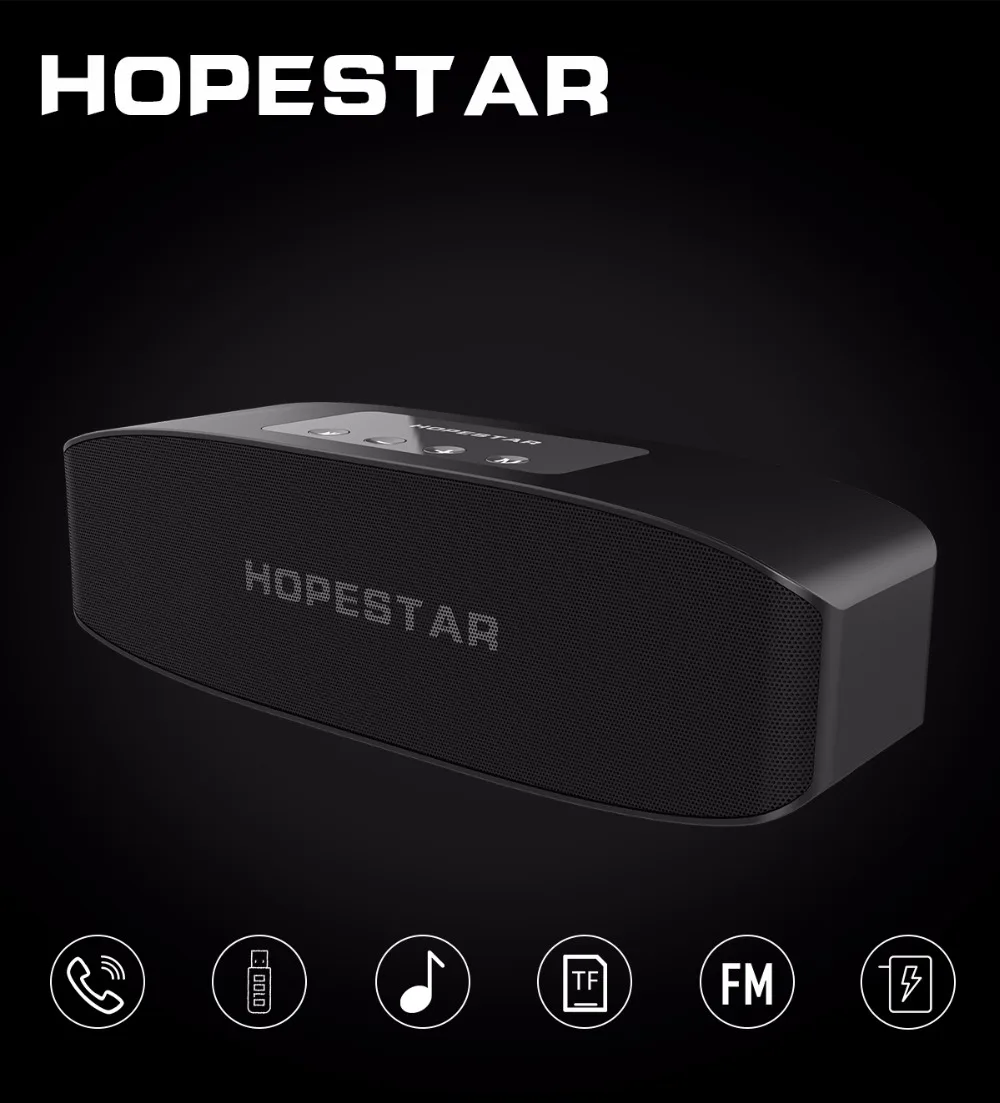HOPESTAR H11 Bluetooth динамик Hifi беспроводной Саундбар двойной бас стерео Поддержка USB TF AUX FM с зарядным устройством для телефона