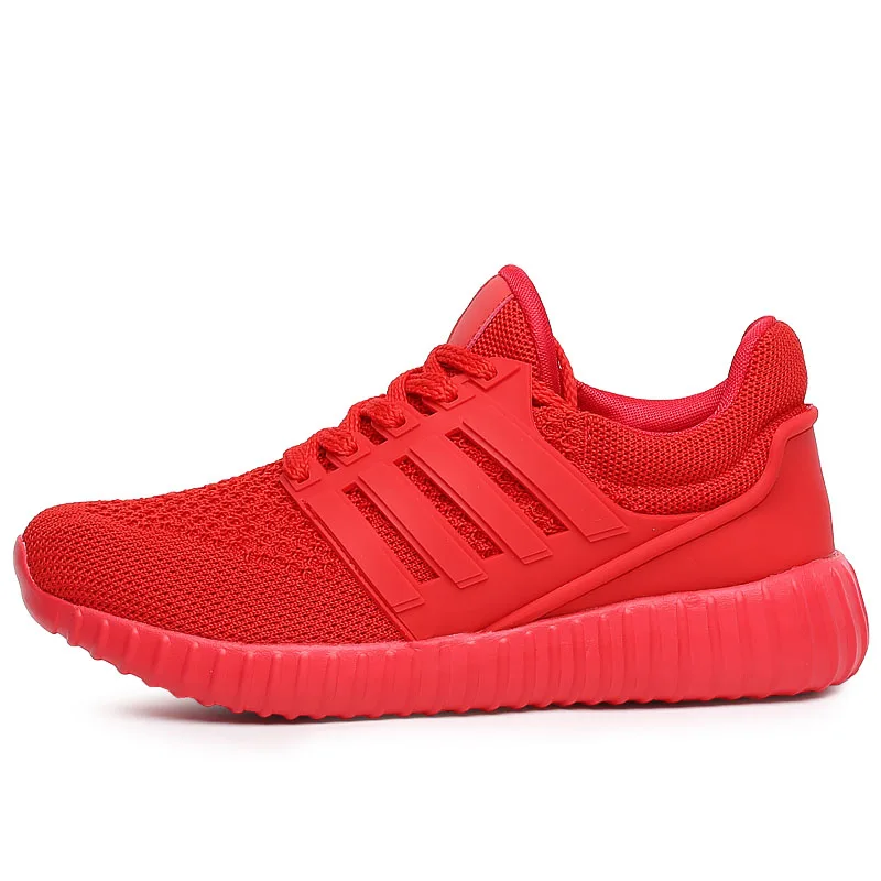 

womens running shoes for sport running workout shoes grid Breathable mesh in summer jogging shoes red white running shoes
