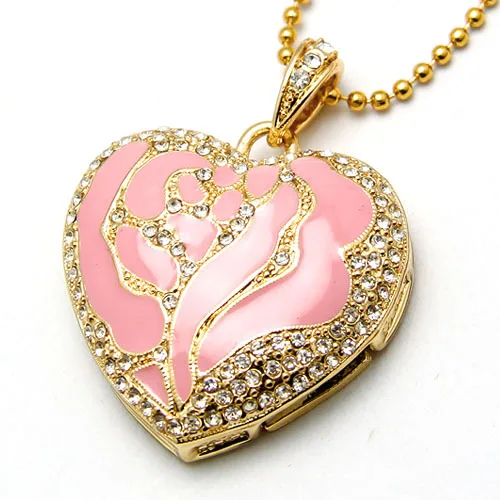 

Unique Jewelry Pendrive 64GB Flash Drive Pen Drive 32GB 16GB Memoria Mini Usb Stick Memory Card Disk 512GB Gift Necklace Chain