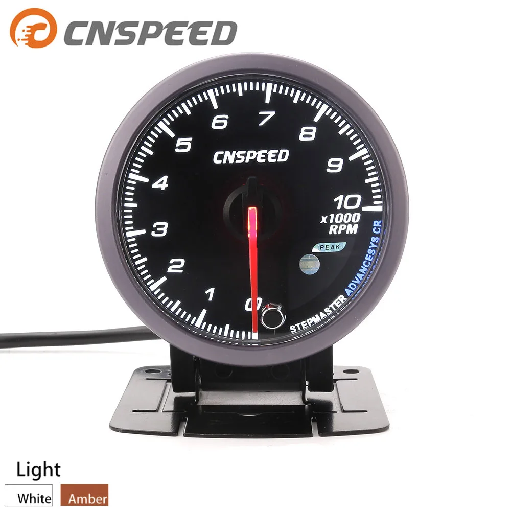 CNSPEED 60MM 12V Car Auto Tachometer 0 10000 RPM Gauge RPM ...