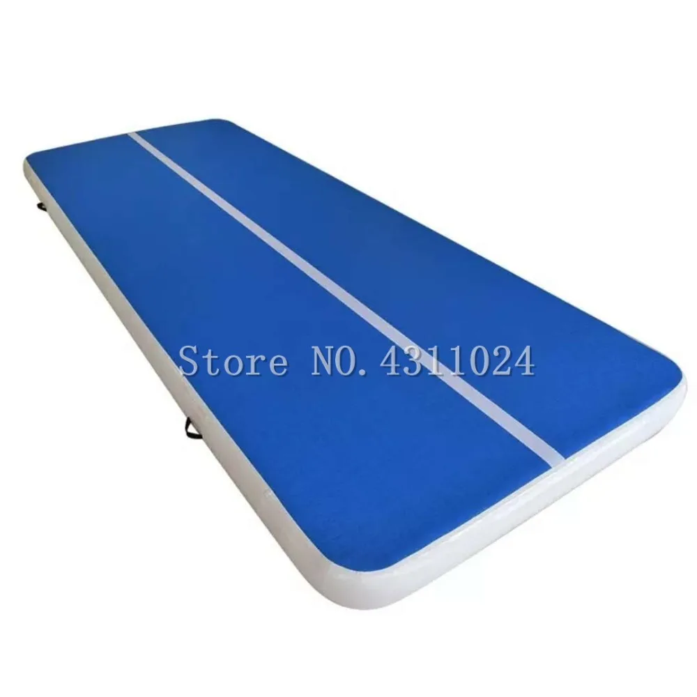 Best Free Shipping 6x1x0.2m Blue Inflatable Gymnastics Mattress Gym Tumble Airtrack Floor Tumbling Air Track For Sale Come With Pump