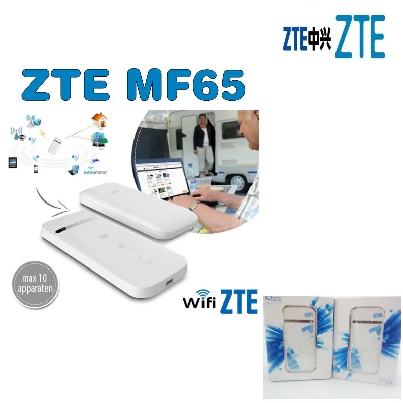 Набор из 50 шт. разблокированный совершенно новый ZTE MF65 Mini 3G 21 Мбит/с беспроводной Wi