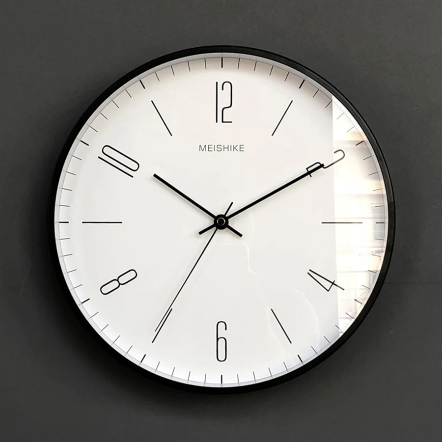 

Bathroom Metal Acrylic Modern Wall Watch Quartz Silent Big Nordic Clocks Home Kitchen Metal Wall Decorations Living Room Clock