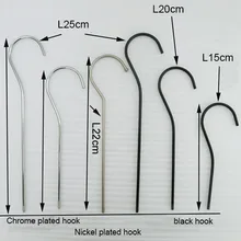 [ ] металлический крючок для вешалок, подвесной аксессуар, Длинный крючок для вешалок(50 шт./лот
