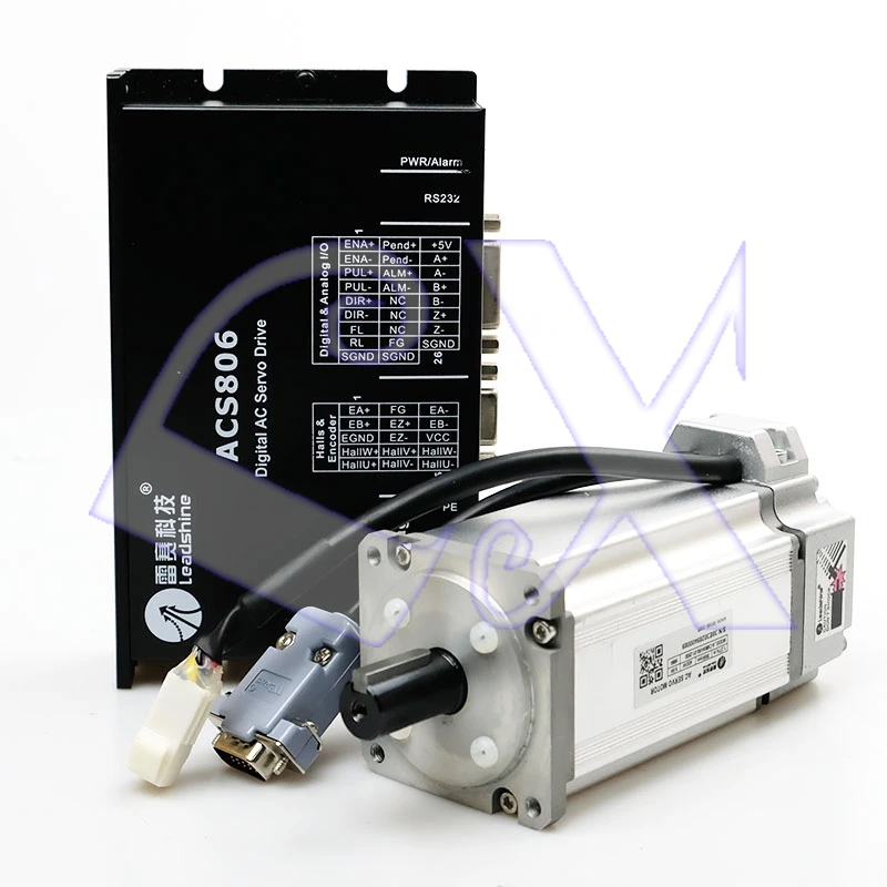 Комплект серводвигателей Leadshine AC комплект с цоколем ACS806 0 64 Н. М 200 Вт 3000 об/мин 36 в