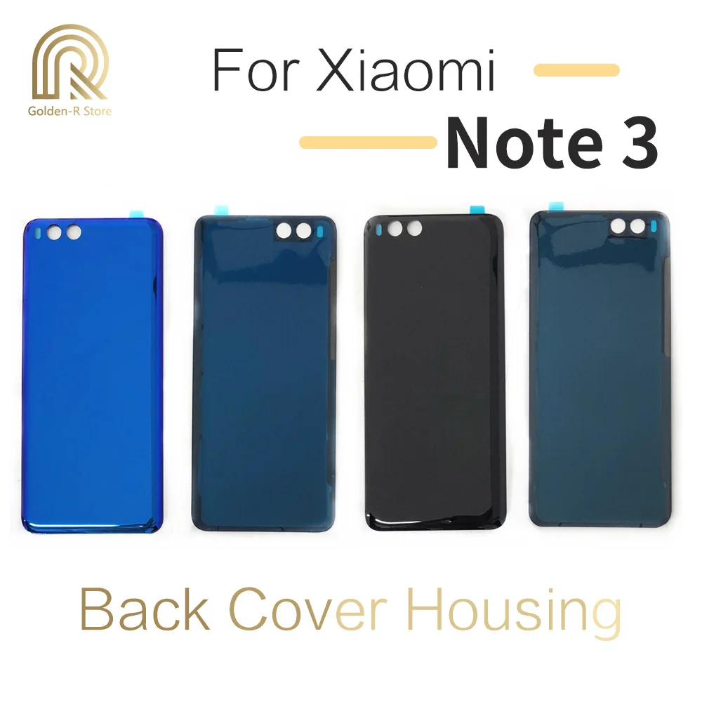Оригинальный Для Xiaomi Note 3 крышка батареи Задняя стеклянная задняя дверь замена