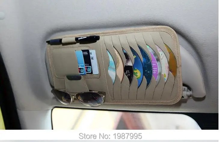 Автомобиль-Стайлинг автомобиля DVD дисковая карта чехол сумка держатель на козырек для hyundai Tucson Sonata Santafe i20 i30 i40 ACCENT Solaris ix35 аксессуары