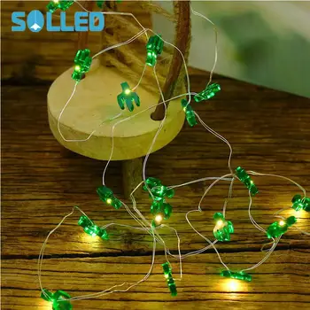 

SOLLED 2M 20LEDs Green Cactus LED String Fairy Light for Festival Party Home Garden Decoration