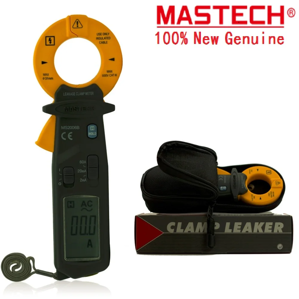 

2017 New Brand New MASTECH MS2006B Digital Clamp Meters AC Current Tester AC Leakage Clamp Meter 0.001mA Resolution