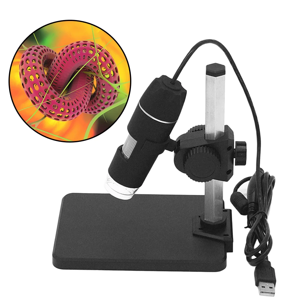 

Portable USB Digital Microscope 500X Digital Microscope Endoscope Magnifier Camera+Lift Stand+Calibration Ruler