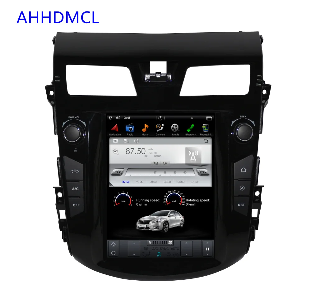 Perfect Car PC PAD Tesla Style Multimedia Player Android 7.1 GPS For Nissan Teana Auto A/C Edition 2013 2014 2015 2016 2017 2018 0