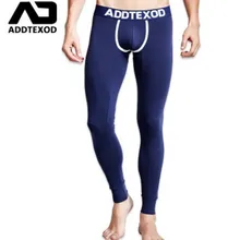 Бренд ADDTEXOD тонкий печати хлопок эластан сексуальные леггинсы теплые подштанники гей длинное нижнее белье обтягивающие колготки тренировочные штаны