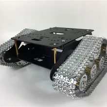 TS300 версия двойного демпфирования танка шасси автомобиля алюминиевый сплав гусеничный беговой Интеллектуальный автомобиль