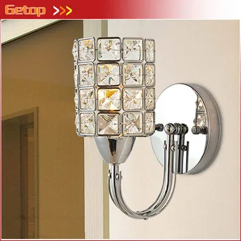 

Best Price Modern Crystal Wall Lamps E14 LED Crystal Wall Light Bedside lamps Living room Bedroom Corridor Lights Home Lightings