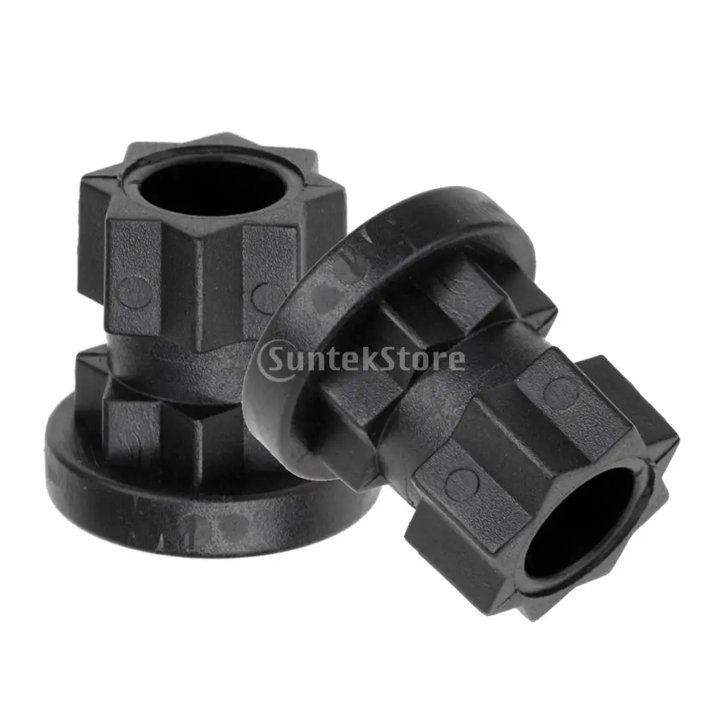 2 Pieces Universal Black Nylon Kayak Canoe Ram Base Mount for Angler Fishing Rod Holder Track System Base Replacement
