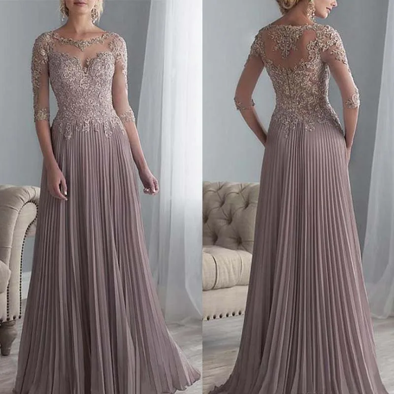 vestido de madrinha rose com renda