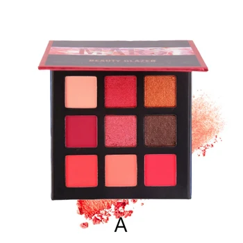 

Waterproof Long lasting 9 Color Glitter Eye Shadow Powder Eyeshadow Pallete Makeup Pigment Bright Color Cosmetic