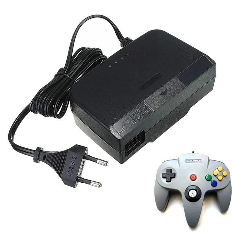 Black EU Plug AC 100 245V Wall Charger AC DC Adapter Power Supply Charger For Nintendo