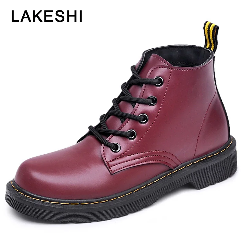 

2018 New Women Boot Fashion Women martin Boots Winter Warm Shoes Botas Feminina Female Motorcycle Ankle Boots Women Botas Mujer