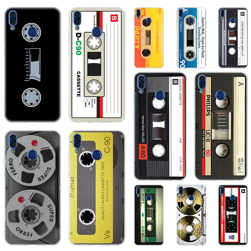 

Retro Cassette Tape Soft TPU Case Cover For Huawei Honor 9 10 Lite 6X 7X 8X Max 7A 5.7inch 8A 8C V20 PLAY 9i
