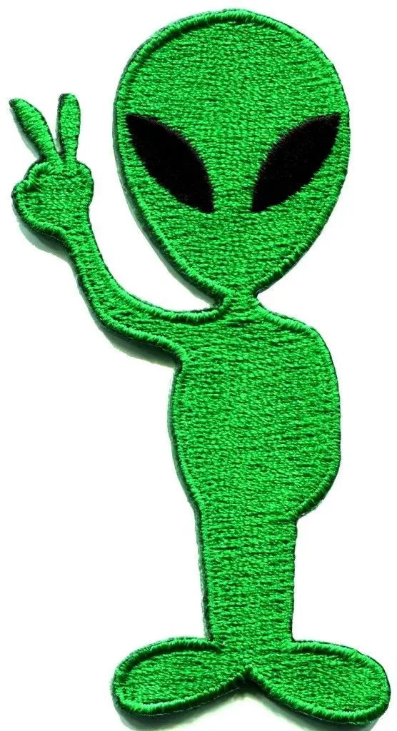 

Alien ufo flying saucer roswell area 51 retro sew applique iron-on patch ~Made of Cloth Guaranteed 100% Quality+Free Shipping!!!