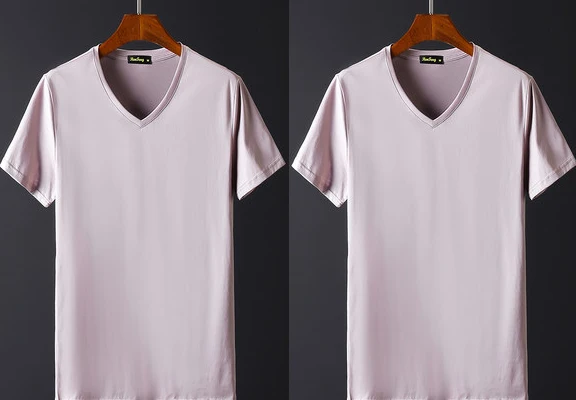 Мужское нижнее белье renfeng, брендовые новые футболки с коротким рукавом, модные шелковые повседневные футболки, размер M-3XL, майки - Цвет: pink-pink