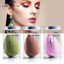 Южная плавник каплеобразный спонж VE губка 3 цвета egge губка красота косметологические инструменты макияж спонж для пудры и основы BZ094