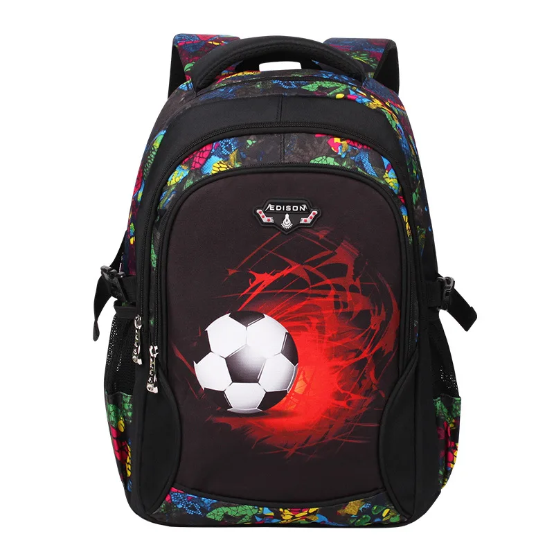 mochila infantil soccer backpack football printed school bags for