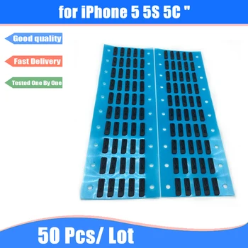 

50pcs/lot High Quality Inner Adhesive Earpiece Ear Speaker Anti Dust Screen Grill Mesh with Rubber Gasket for iPhone 5 5S 5C