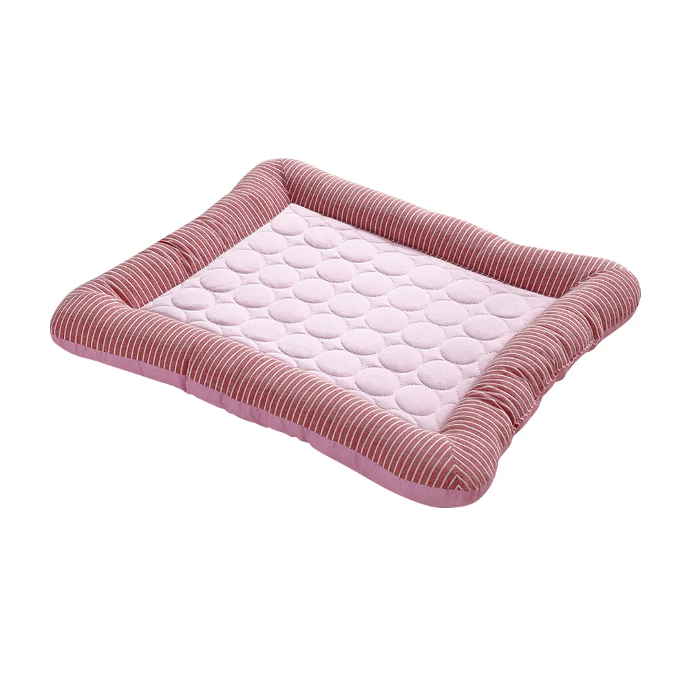 Pink Домашние животные Лето охлаждающий коврик нетоксичный Дышащий моющийся коврик LBShipping - Цвет: Pink