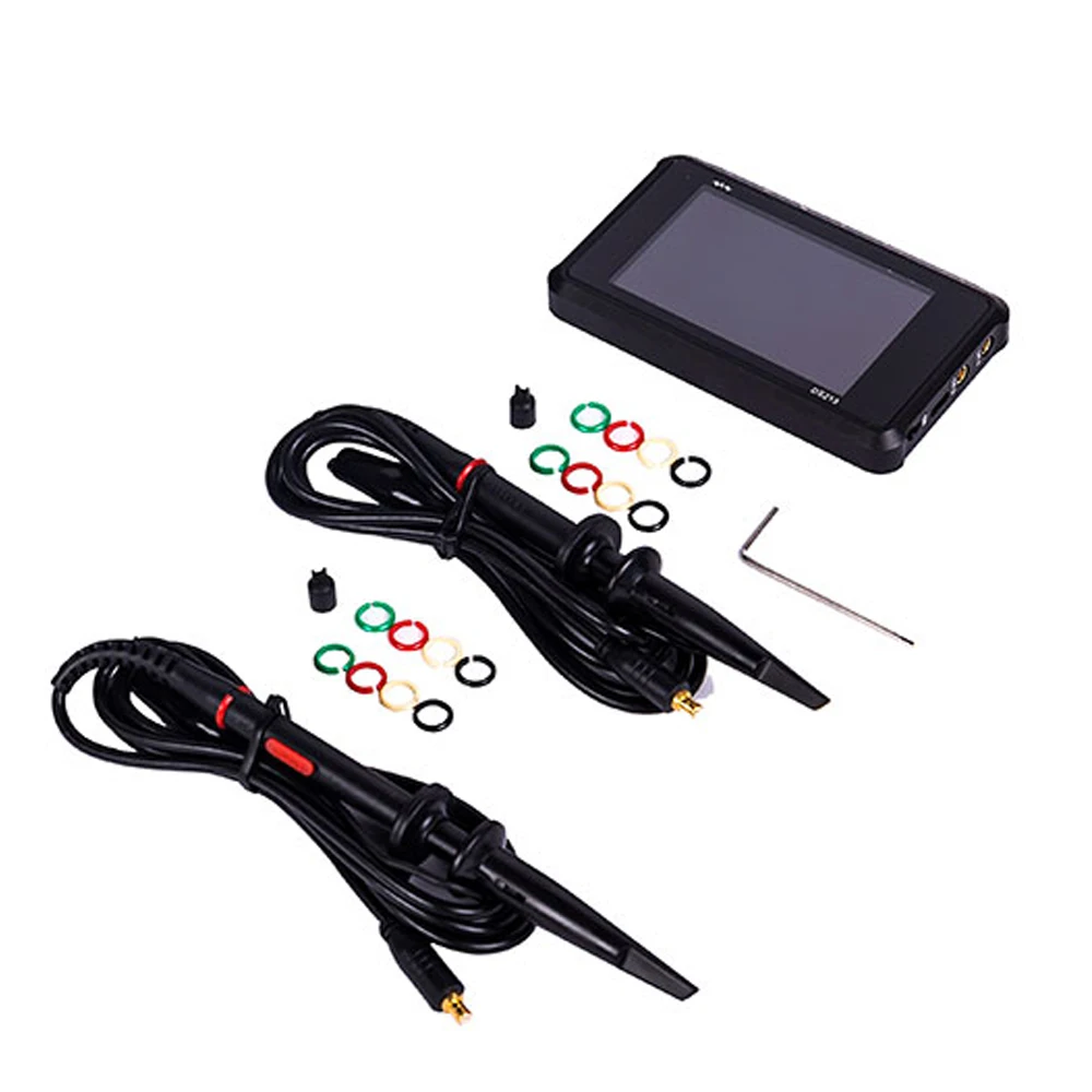 KKMOON DS213 Мини цифровой осциллограф 4 канала 100 мс/с ЖК-дисплей USB Oscilloscopio карманный осциллограф