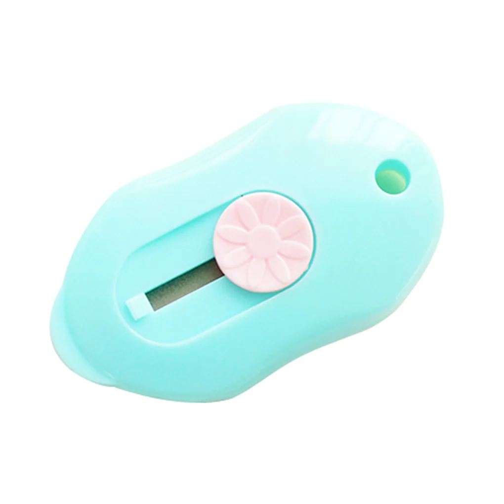 

ZHUTING 18pcs/Set Candy Color Mini Portable Utility Paper Cutter Office Stationery Student School Cutting Paper Razor