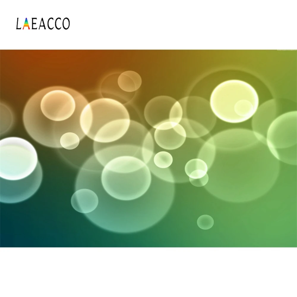 

Laeacco Circle Light Bokeh Gradient Baby Portrait Customized Photography Background Photographic Backdrops For Photo Studio