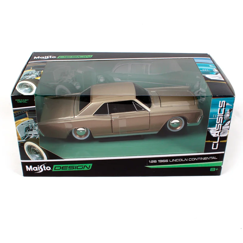 Maisto 1:26 1966 LINCOLN Континентальная литая модель автомобиля игрушка Новинка в коробке 32531
