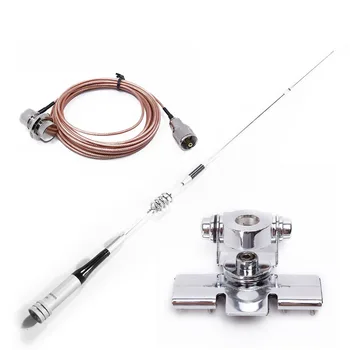 

Mobile Radio Antenna Package : SG-7200 UV Dual Band Antenna+ Nagoya RB-400 Antenna Clip Mount +5M Extend RG-316 Teflon Cable