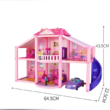 Diy Dollhouse Kit Accessories Miniature Doll House Furniture Miniatures Mini Room Doll Car Dog Girl Toys Coffe Table Toddler Toy barbie doll barbie shiny holiday home playset furniture miniatures dollhouse kit glam getaway house fully furnised baby girl toy