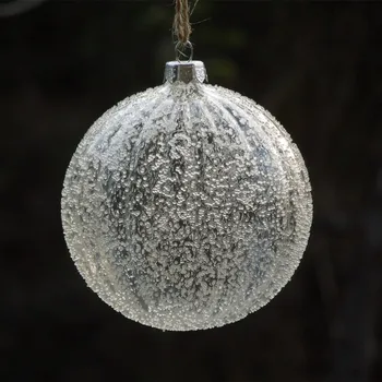 

Big Packing Striped Glass Ball Diameter=6cm 8cm 10cm12cm Glass Globe with Glass Chips Christmas Tree Pendant Ornament Glass Ball
