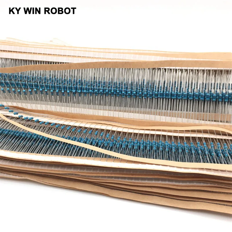 

Free shipping 1000pcs 1k ohm 1/4W 1k Metal Film Resistor 1kohm 0.25W 1% ROHS