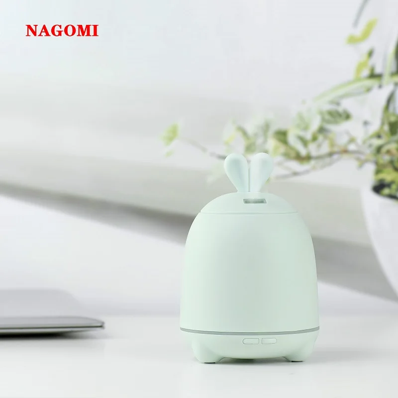 

100ML Ultrasonic Air Humidifier Rabbit Aroma Essential Oil Diffuser With Colorful LED Night Light For Home Office SPA