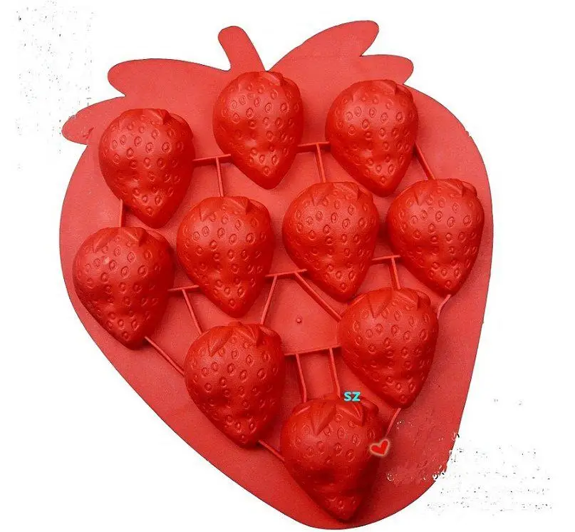CPAM Free shipping 20pcs/lot strawberry Unique & Novelty Ice Cube Tray