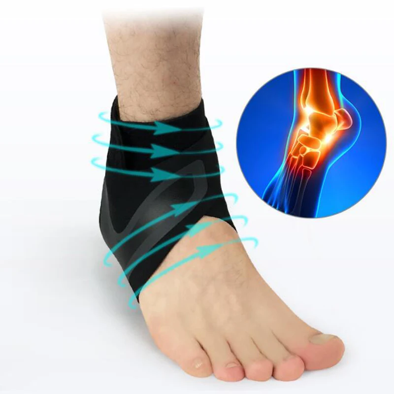 1 PCS Ankle Support Brace,Elasticity Free Adjustment Protection Foot Bandage,Sprain Prevention Sport Fitness Guard Band 14