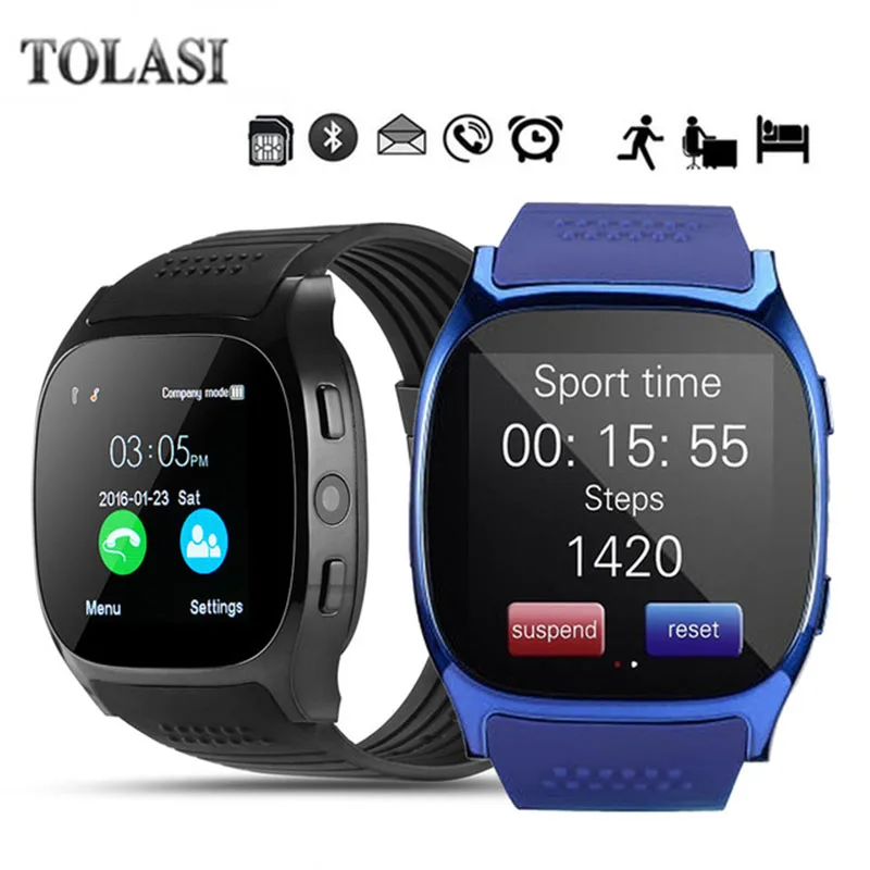 

2018 New Bluetooth Smart Watch With Camera Facebook Whatsapp Support SIM TF Card Call Smartwatch For Android Phone PK Q18 DZ09